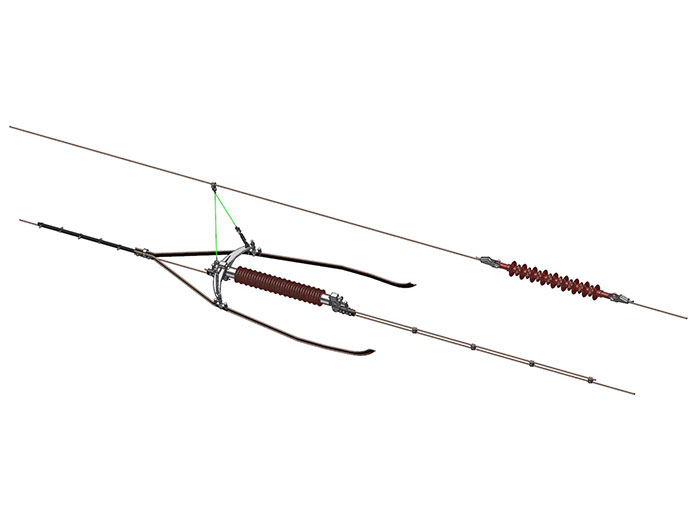 FYFH-1.6AT Wing-Type Section Insulator (Type A) for 25kV Railway Catenary