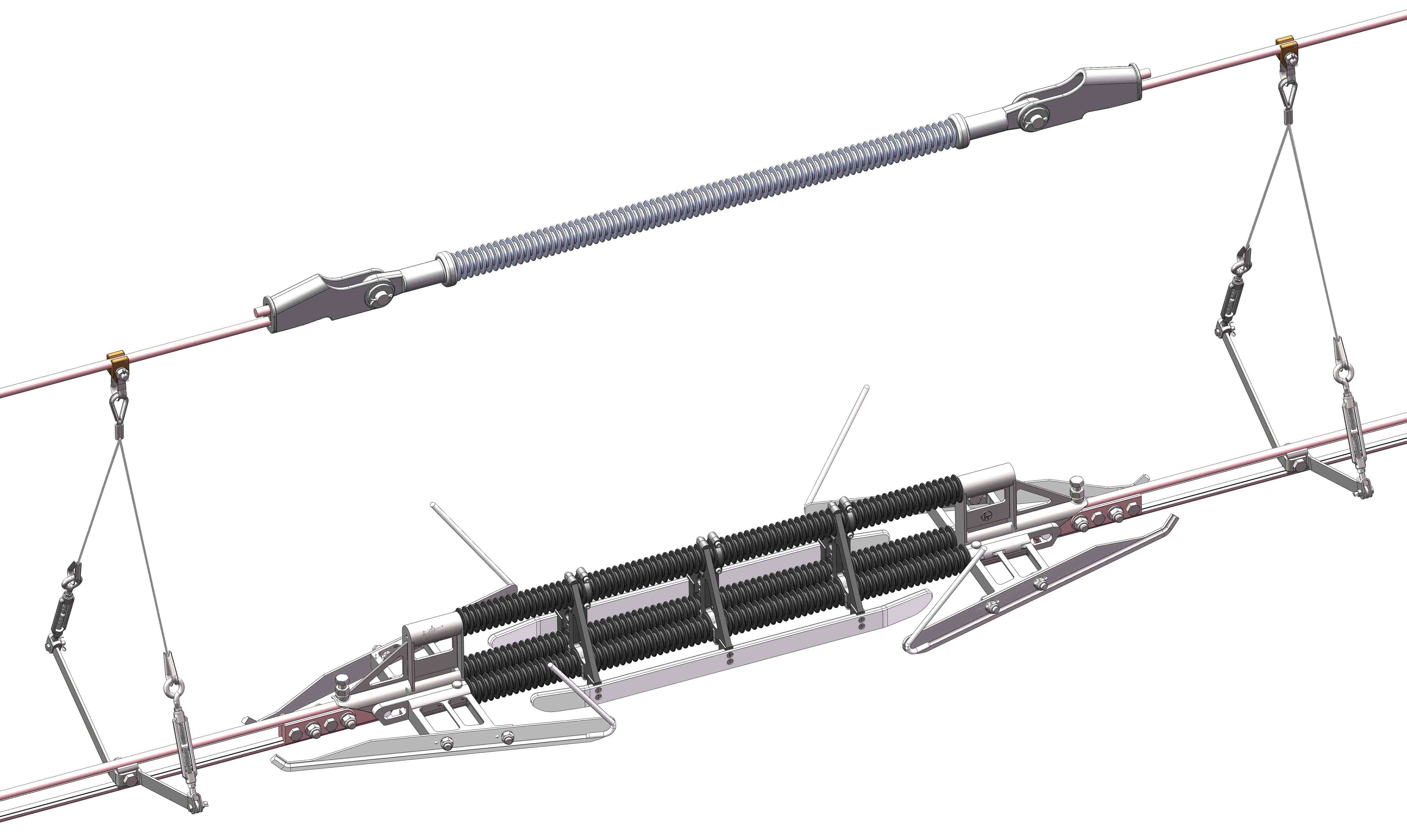 XFXP-1.8T Neutral Section Insulator (2021 Model) for 25kV AC Catenary