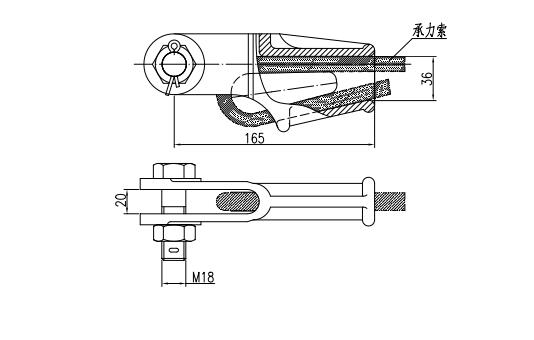JL27-2010 terminal anchor clamp