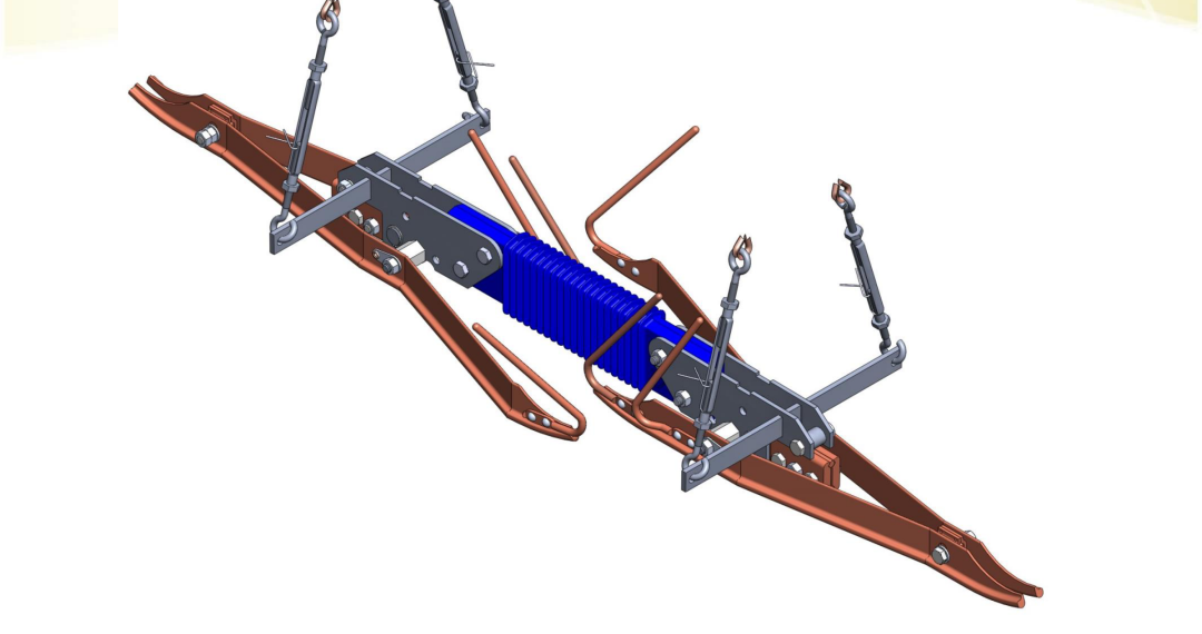 3D structural diagram of a section insulator