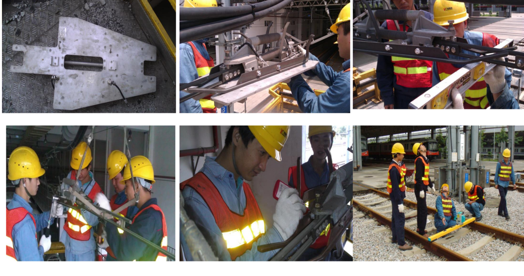 Field inspection work on a section insulator
